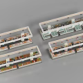 Organized Wet Market Layout With Fresh Vegetable Fruit And Meat Stalls