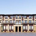 Modern Townhouse Exterior Design With Multiple Units Balconies Large Windows And Symmetrical Facade
