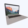 Silver Modern Laptop With Black Keyboard And Nature Scene Wallpaper