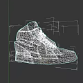 PlayStation x Nike Collaboration High Top Sneakers With Blue Logo Design
