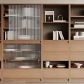 Modern bookcase 3d model