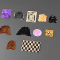 Diverse Shaped Rugs With Purple Black Brown Pink Checkered And Patterned Designs For Home Decor
