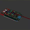 3D Teal Camouflage Tank Model With Turret Cannon And Equipment