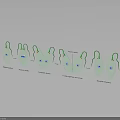 Detailed Human Organ And Hair Structure Models With Development Stages