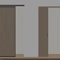 Sliding Doors Modern Home Interior With Wooden Panels Glass And Black Frame Design
