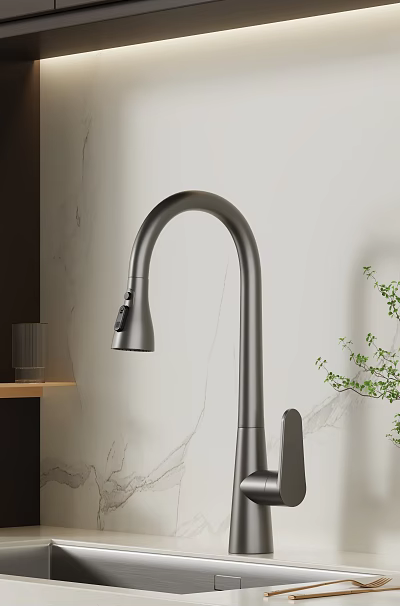 Modern faucet electric water heater withdrawal faucet 3d model