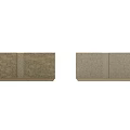 Neutral Wall Tile Components With Central Mosaic Strip And Smooth Surface Design 3d model