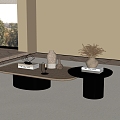 Modern Middle Ancient Style Coffee Table 3d model