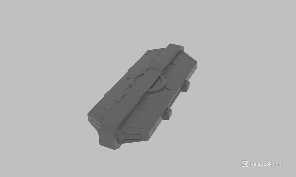 3D Model of Mechanical Component with Geometric Structure and Support Base 3d model 