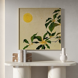 Simple abstract decorative painting 3d model