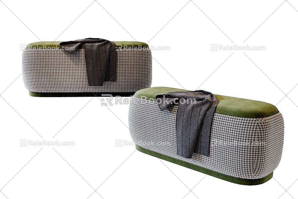 Modern Simple Sofa Stool Sofa Stool Simple Sofa Stool 3d model