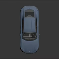 Blue Porsche Taycan Electric Sports Car With Sleek Design And Modern Look