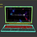 MECHREVO Black Laptop With Blue Backlit Keyboard And Black Screen On Dark Background