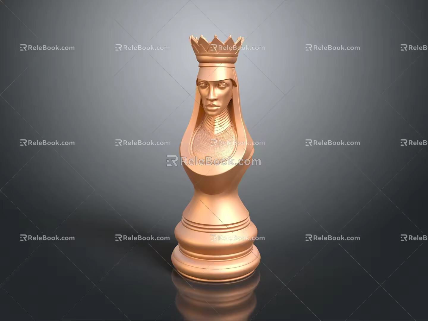 Modern Chess Board Game World Chess Queen 3d model