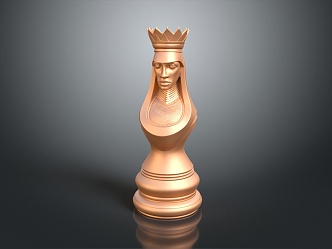 Modern Chess Board Game World Chess Queen 3d model