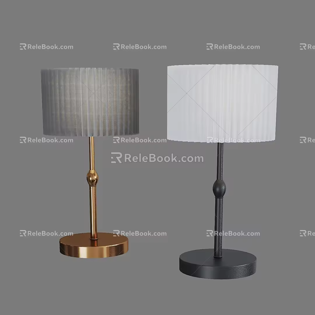 Simple Light Luxury Table Lamp 3d model