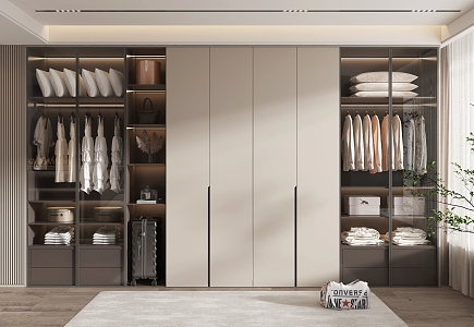 Modern wardrobe 3d model