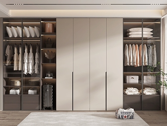 Modern wardrobe 3d model