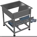 Industrial Hopper Conveyor Belt Feeding Equipment With Stainless Steel Frame And Motorized Drive