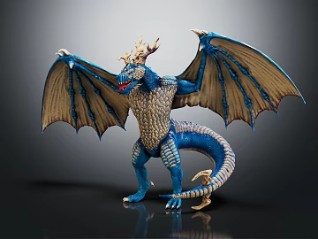 Modern game character sea dragon pterosaur (ID:ggajh351896)