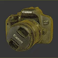 modern camera canon camera slr camera 3d model