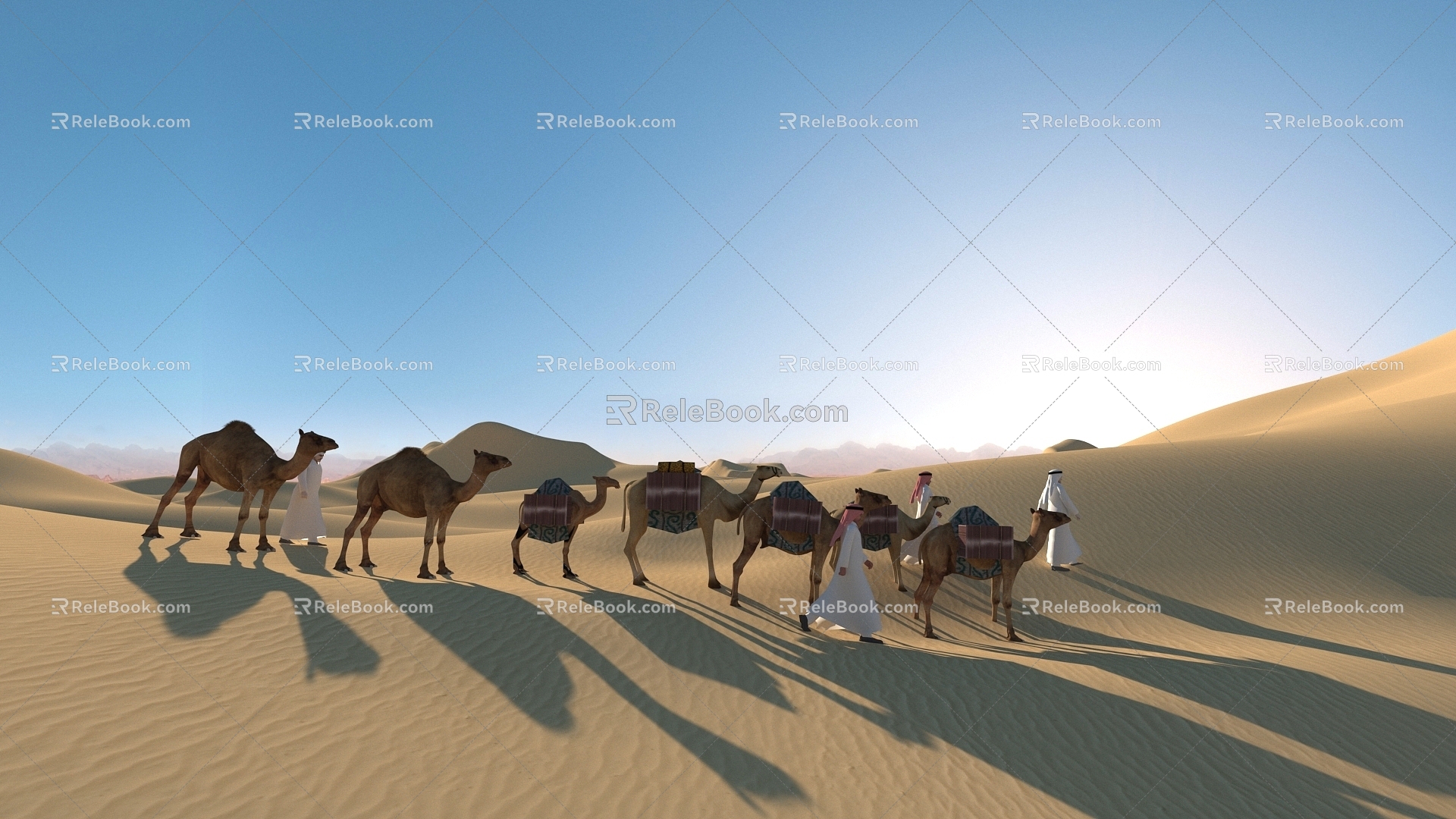 Desert Camel Arab Silk Road 3d model