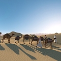 Desert Camel Arab Silk Road 3d model