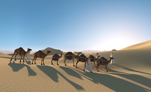 Desert Camel Arab Silk Road 3d model