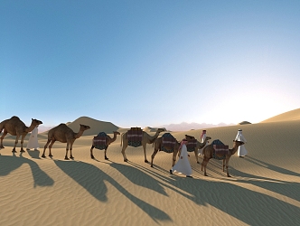 Desert Camel Arab Silk Road 3d model