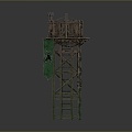 Tower defense sentry tower tower air defense watchtower observatory observatory observatory tower loft 3d model