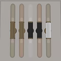 Modern Wall Lamps Featuring Glass Cylindrical Bodies And Gold Black White Metal Accents