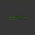 Scenic 3D Landscape Model Featuring Green Mountain Ranges Flowing River And Lush Vegetation