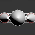 Detailed White Rocket Model For Space Exploration With Logos And Markings