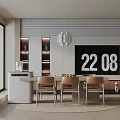 Modern table combination 3d model