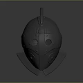 Medieval Style Metal Helmet With Visor Rivets And Classic Design Details