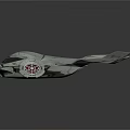 Futuristic Spacecraft Design With Sleek Metallic Body And Advanced Propulsion System