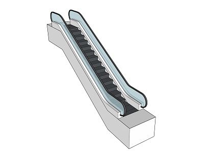 Modern Elevator Escalator Equipment 3d model