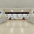 Modern Hall Medical Insurance Government Affairs Hall 3d model