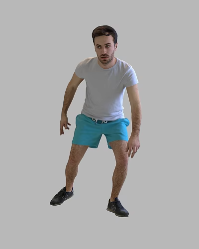 modern man sport male man figure 3d model