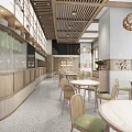 Traditional Nanjiang Tiaoguo Restaurant With Wooden Exterior Glass Doors And Interior Tables