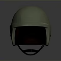 Light Green Protective Helmet Shell Design With Chin Strap And Side Vents