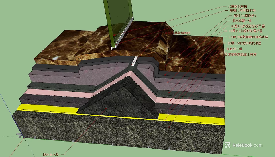 Professional Hardware Tools for Construction Waterproofing and Structural Layer Installation 3d model