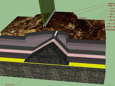 Professional Hardware Tools for Construction Waterproofing and Structural Layer Installation 3d model
