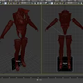Black Leather Clothes with Futuristic Strap Design High Boots Gloves and Detailed Functional Style