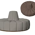 Multiplayer sofa Round sofa Public sofa 3d model