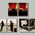 Figure Paintings Collection Featuring Standing Seated Figures In Diverse Indoor Outdoor Scenes