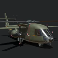 Military Olive Green U.S. Army U.S. Navy Helicopter With Rotors And Insignia