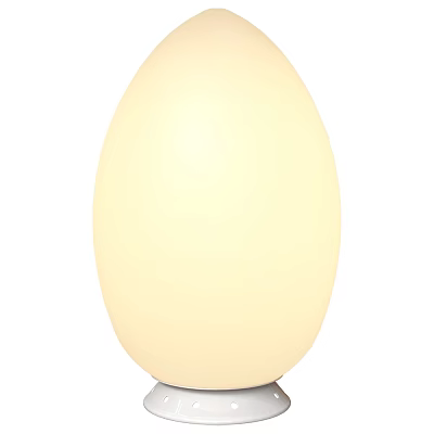 egg-shaped table lamp 3d model