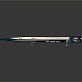 Concorde 300 Supersonic Aircraft Model With White Blue Body And UK Flag