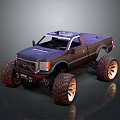 Rugged Rocky Terrain Suitable For Off Road Trucks With Large Tires